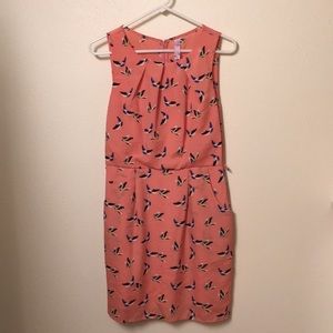 Salmon dress with POCKETS!